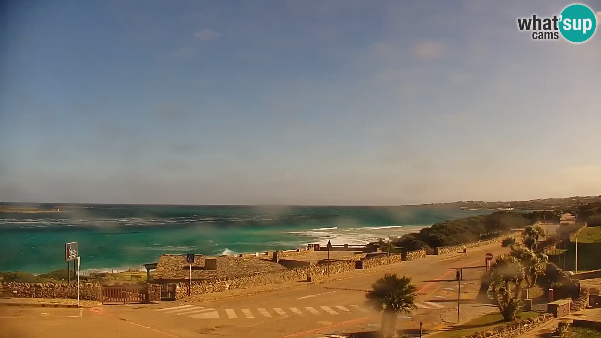 Capo Falcone spletna kamera Stintino – Plaža La Pelosa