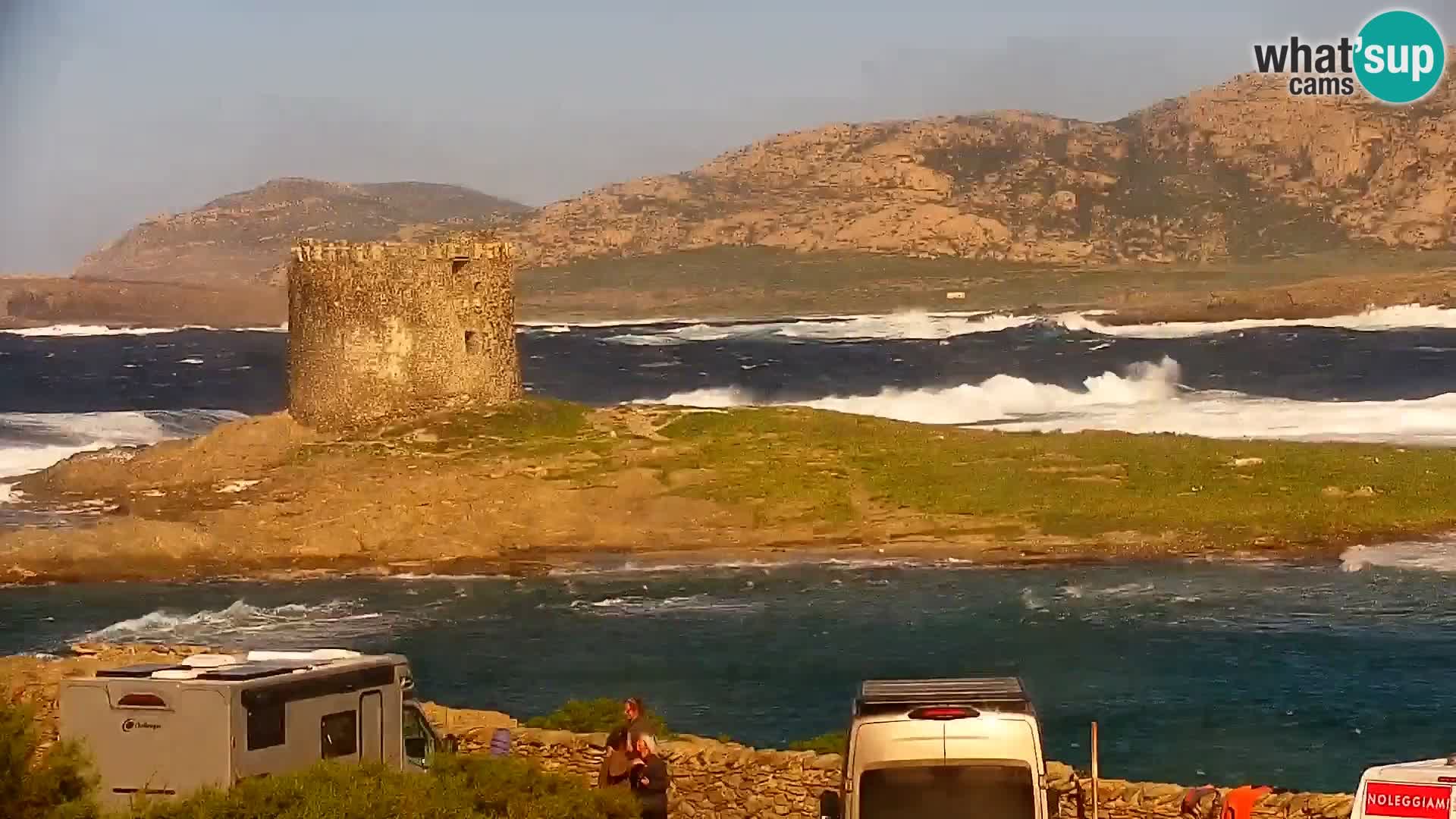 Capo Falcone spletna kamera Stintino – Plaža La Pelosa