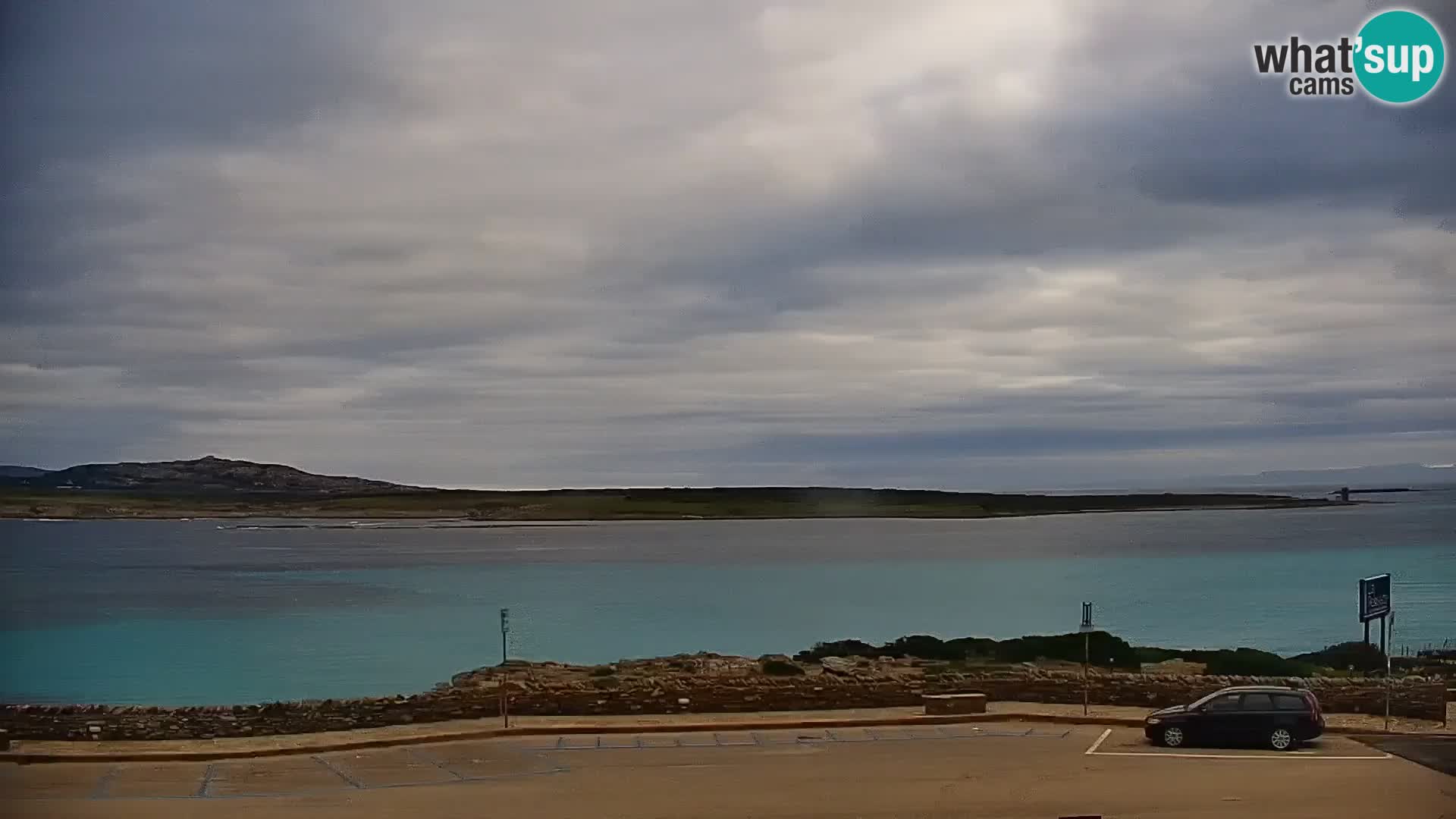 Capo Falcone spletna kamera Stintino – Plaža La Pelosa