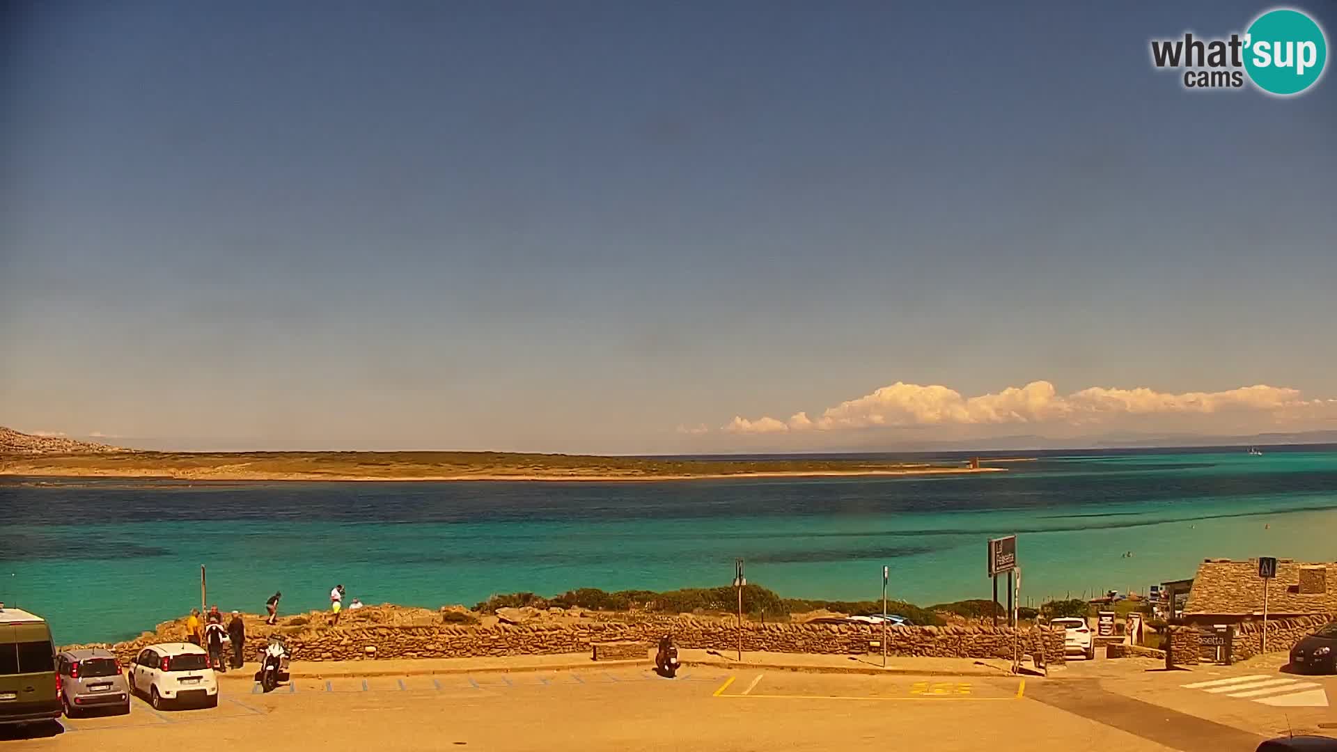 Stintino Web kamera uživo plaža La Pelosa – Sardinija – Italija