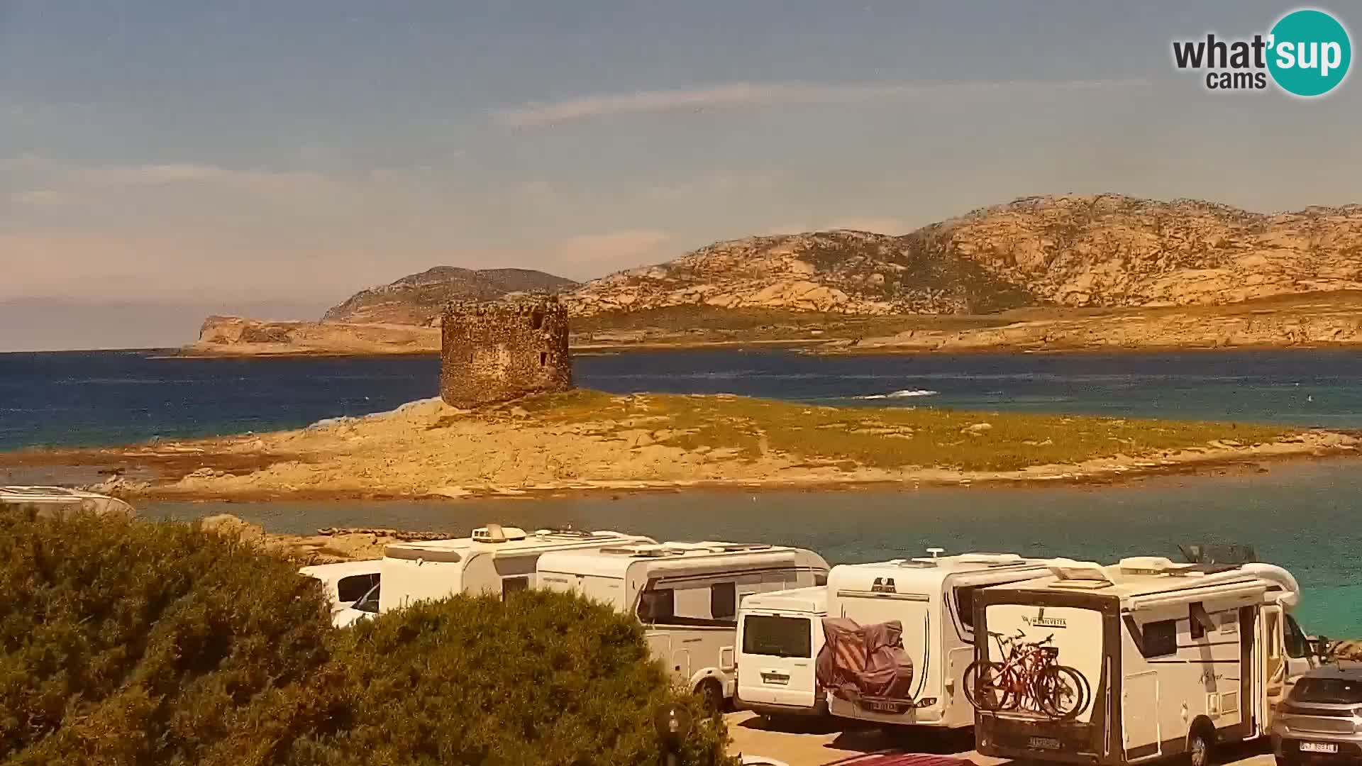 Stintino Web kamera uživo plaža La Pelosa – Sardinija – Italija