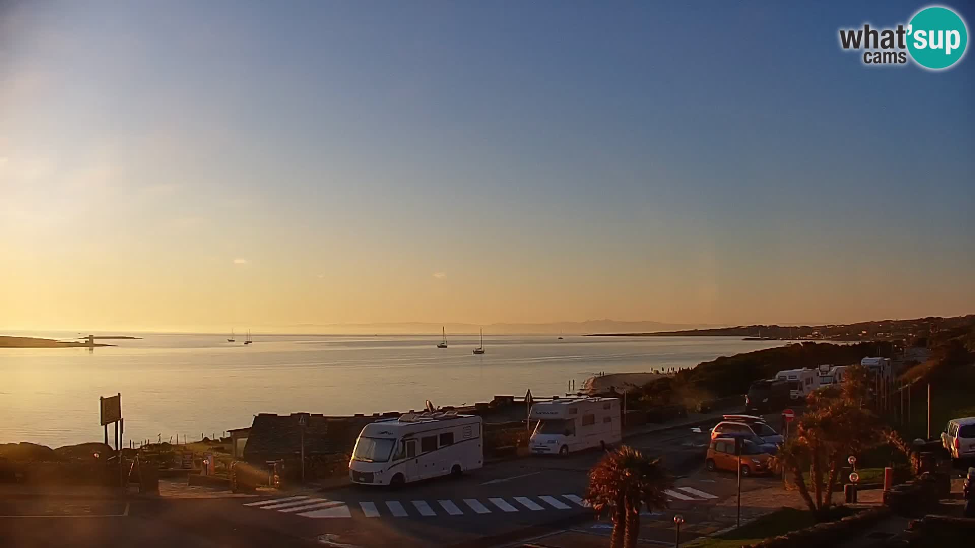 Capo Falcone livecam Stintino – La Pelosa Strand