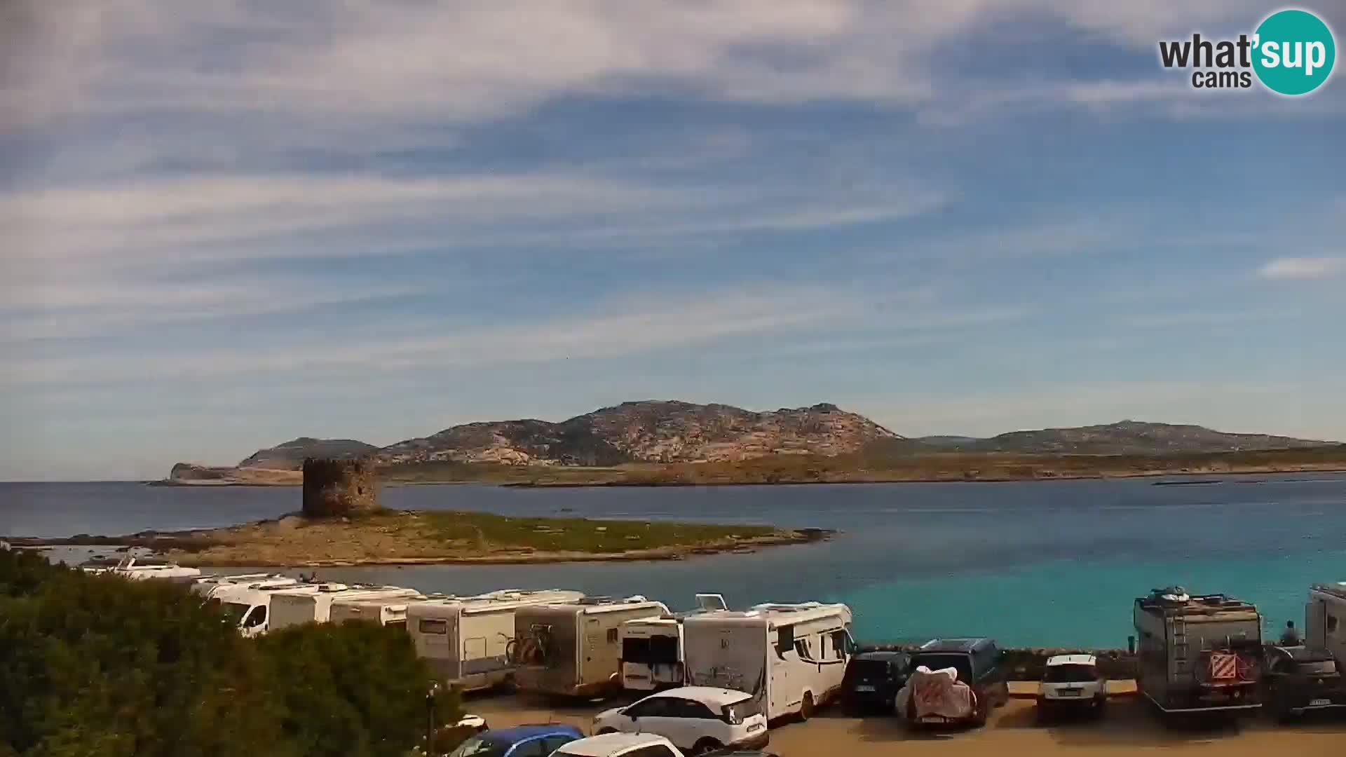 Stintino Webcam en direct Plage de La Pelosa – Sardaigne – Italie
