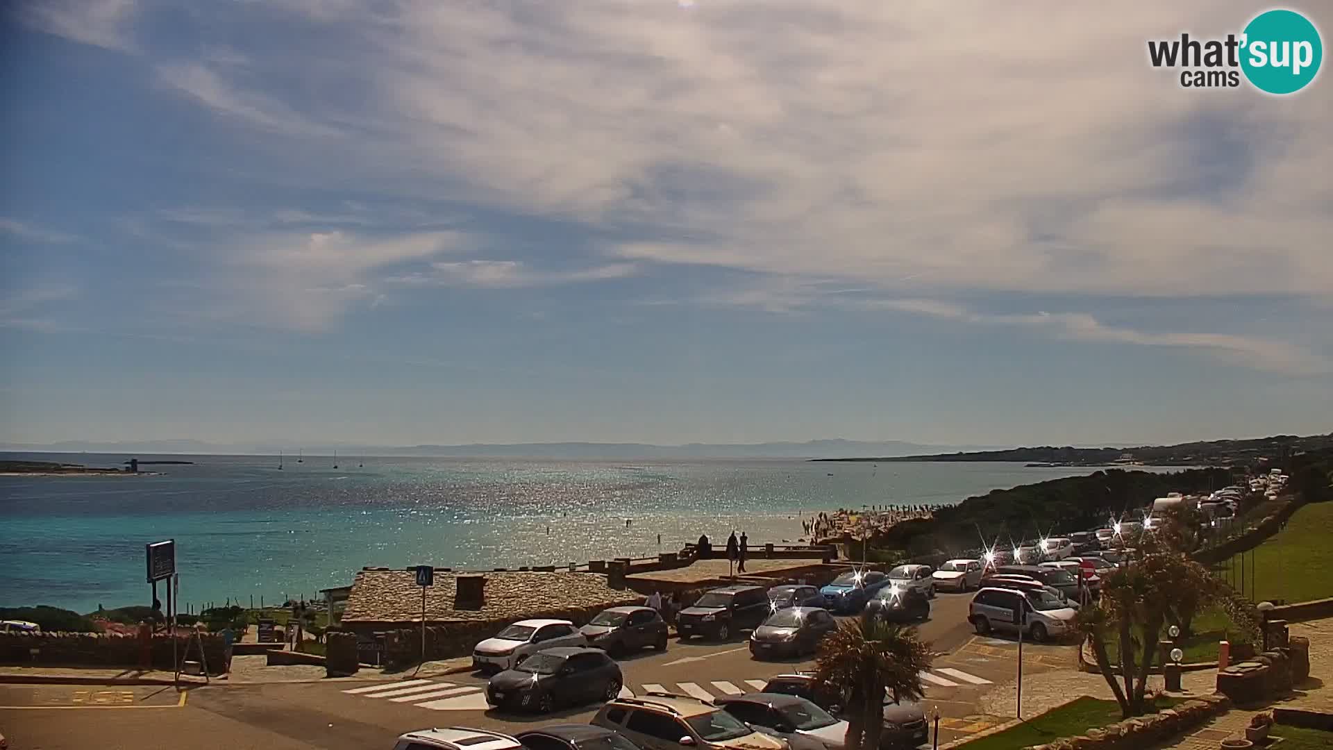 Stintino Web kamera uživo plaža La Pelosa – Sardinija – Italija
