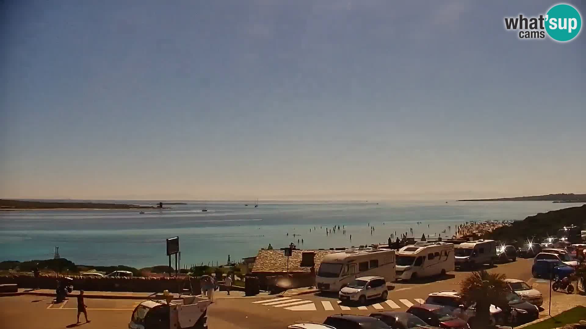 Stintino Web kamera uživo plaža La Pelosa – Sardinija – Italija