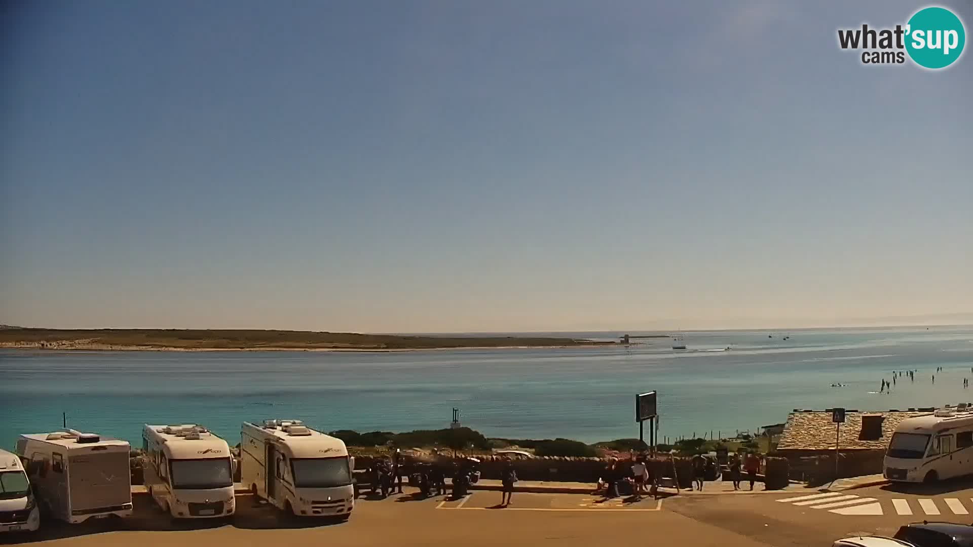 Stintino Web kamera uživo plaža La Pelosa – Sardinija – Italija