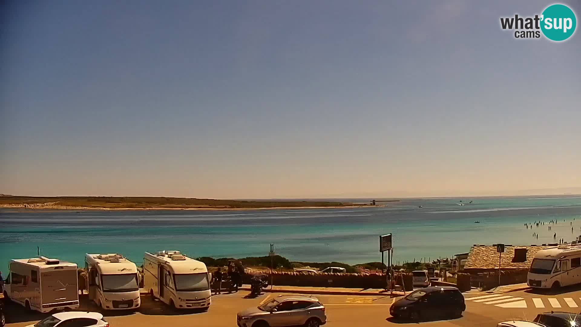 Capo Falcone livecam Stintino – La Pelosa Strand