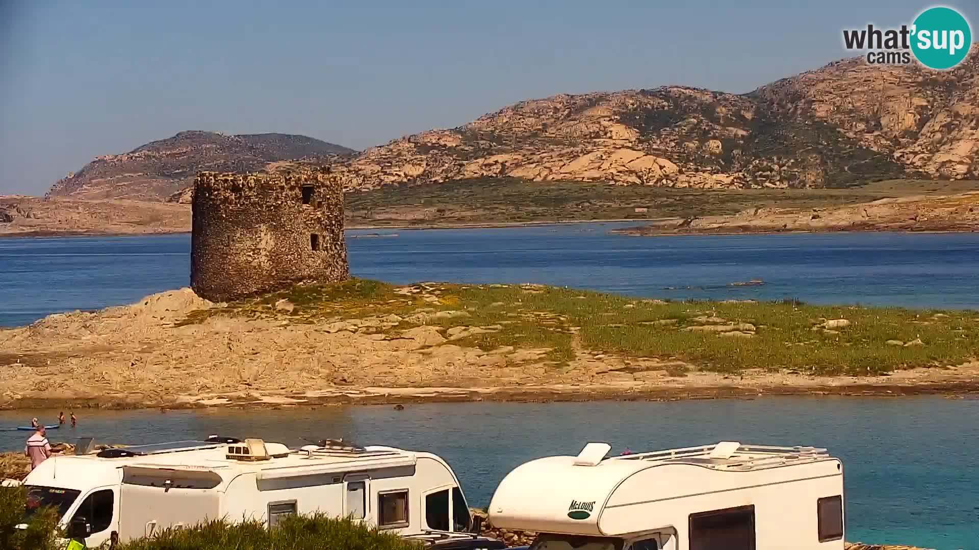 Capo Falcone livecam Stintino – La Pelosa Strand