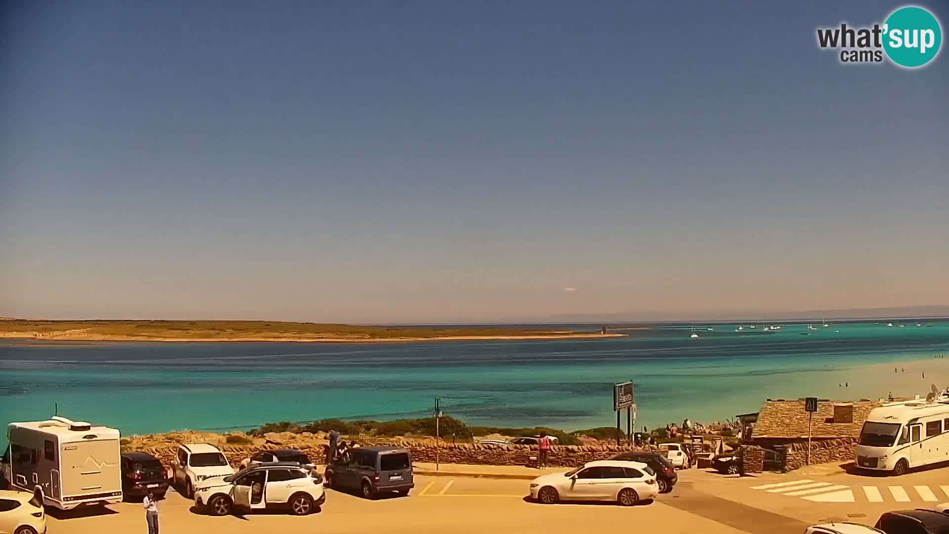 Capo Falcone livecam Stintino – La Pelosa Strand