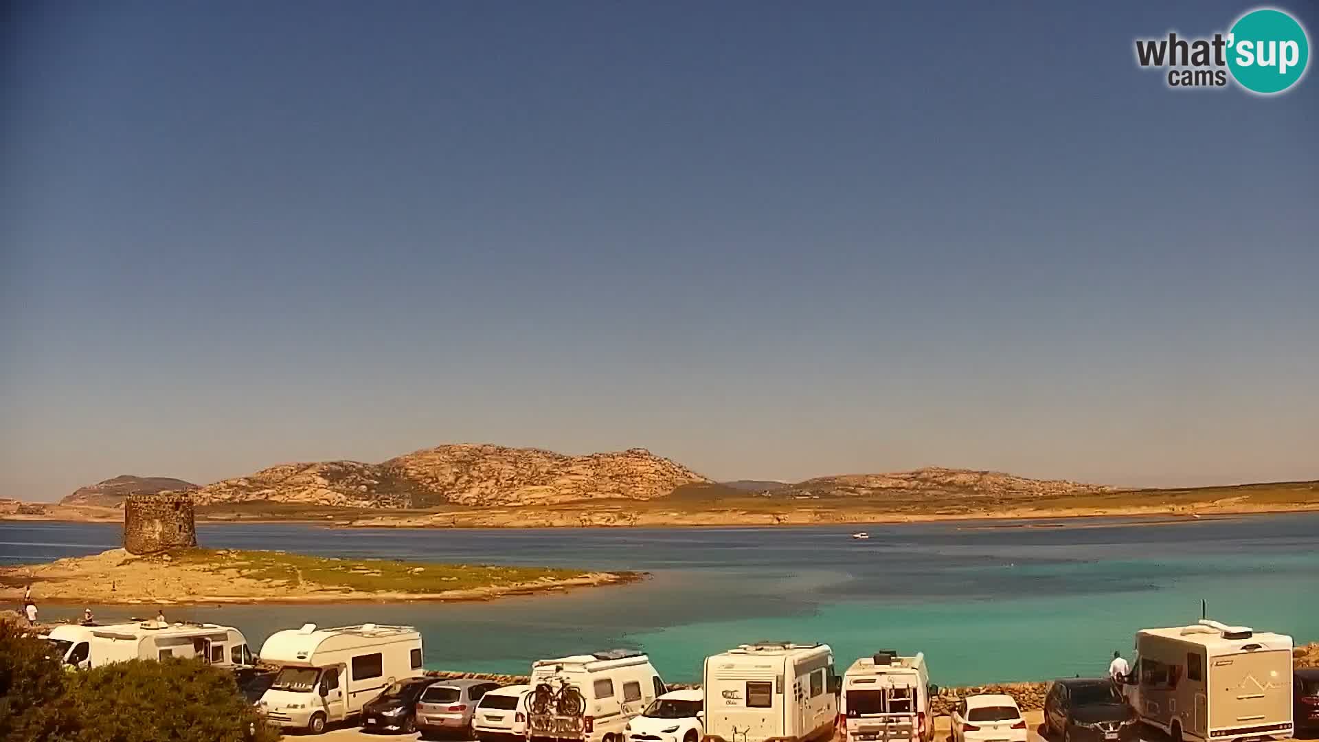 Stintino Web kamera uživo plaža La Pelosa – Sardinija – Italija