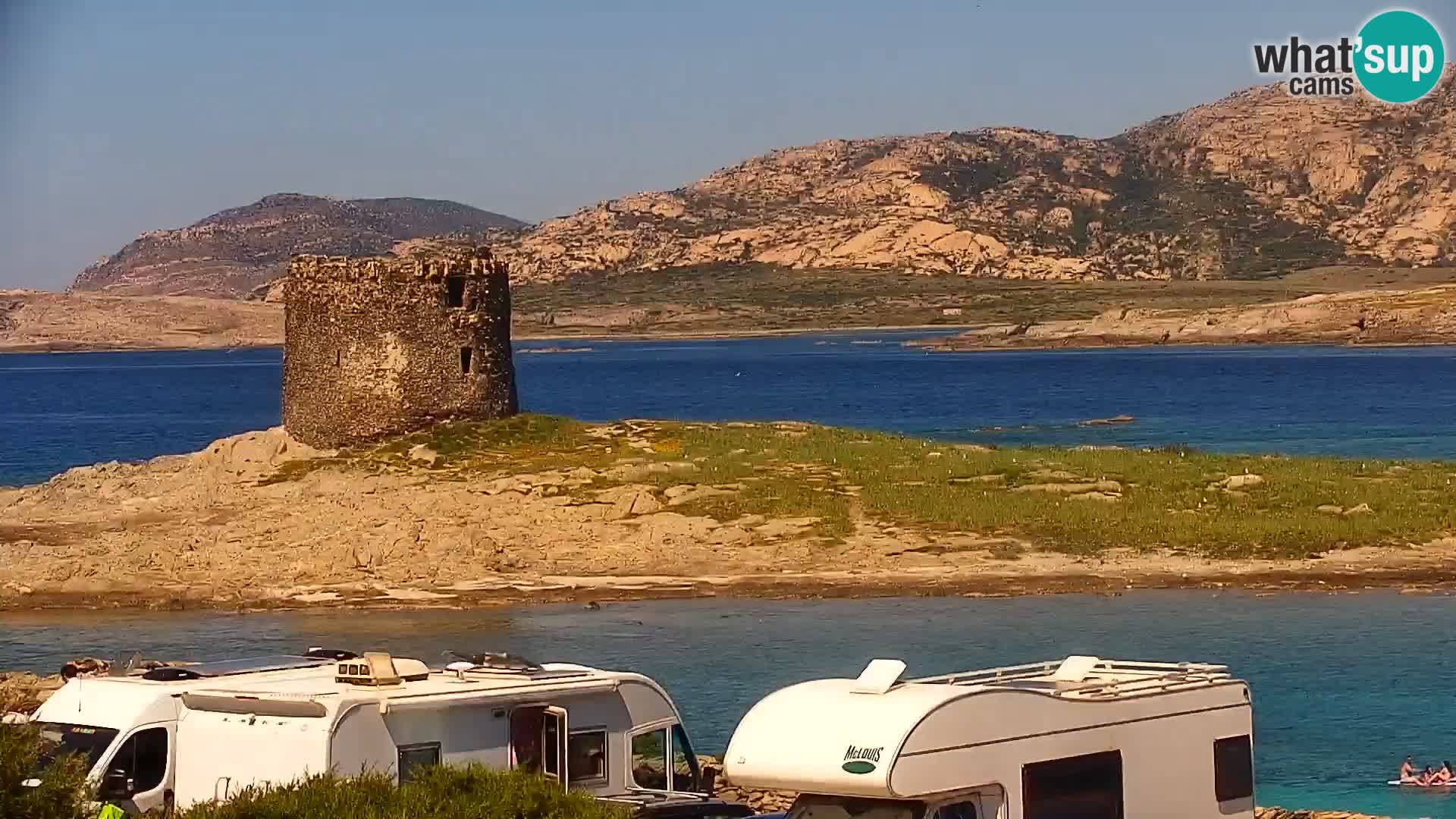 Stintino Webcam en direct Plage de La Pelosa – Sardaigne – Italie