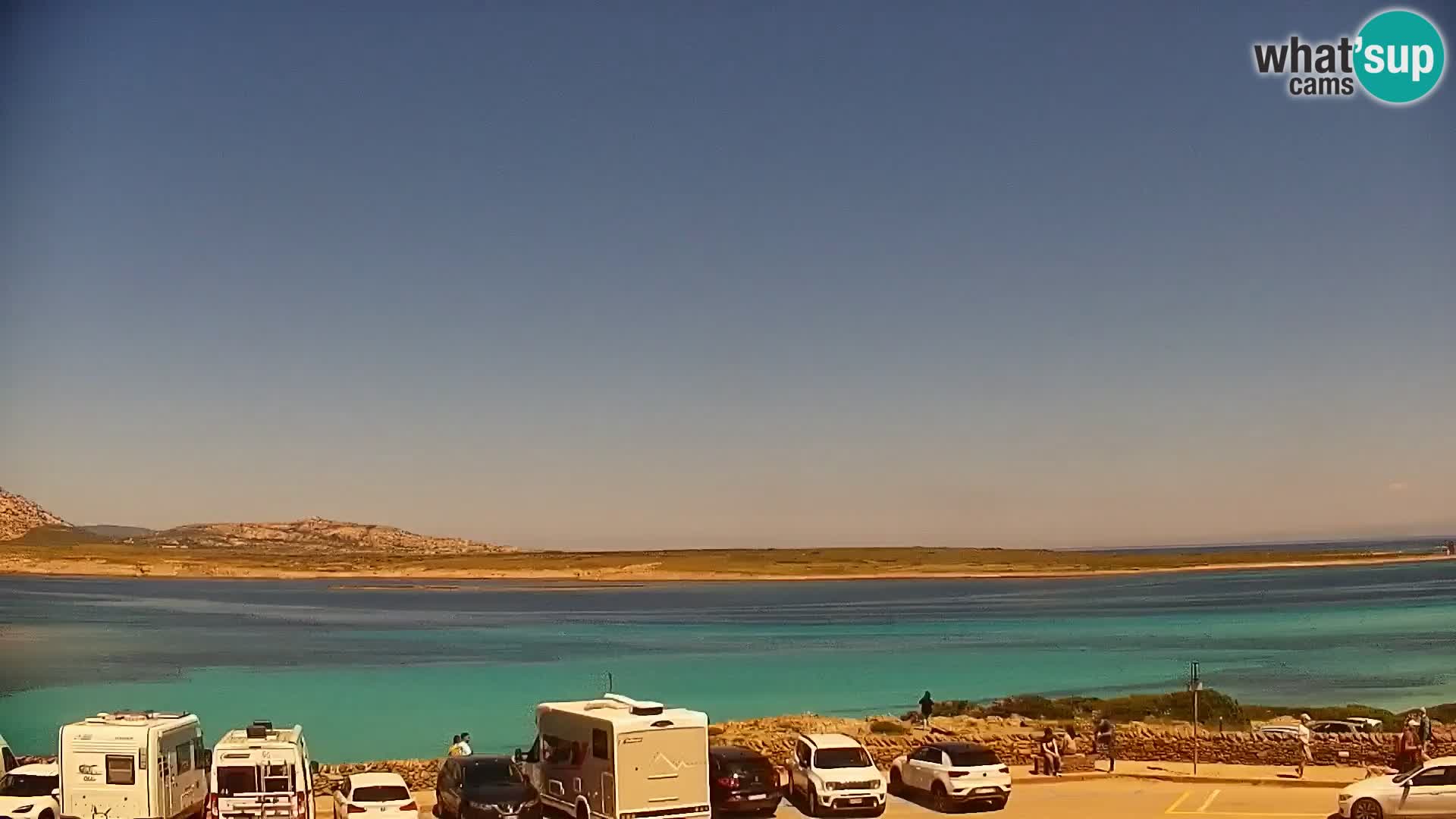 Stintino Web kamera uživo plaža La Pelosa – Sardinija – Italija