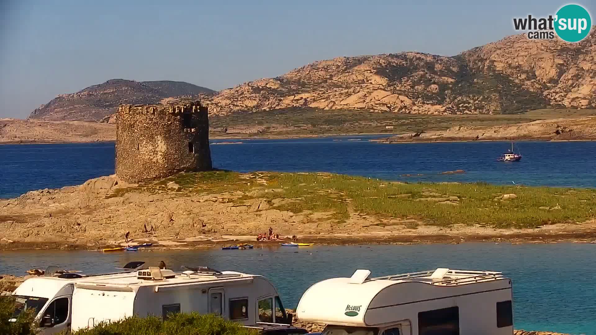 Stintino Web kamera uživo plaža La Pelosa – Sardinija – Italija