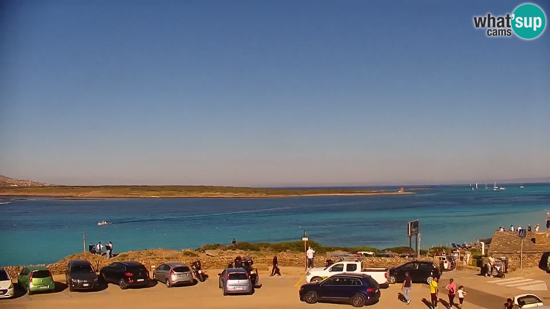 Stintino Web kamera uživo plaža La Pelosa – Sardinija – Italija