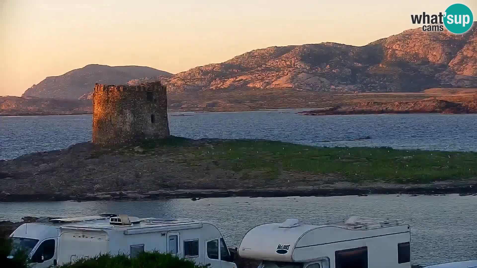 Capo Falcone spletna kamera Stintino – Plaža La Pelosa