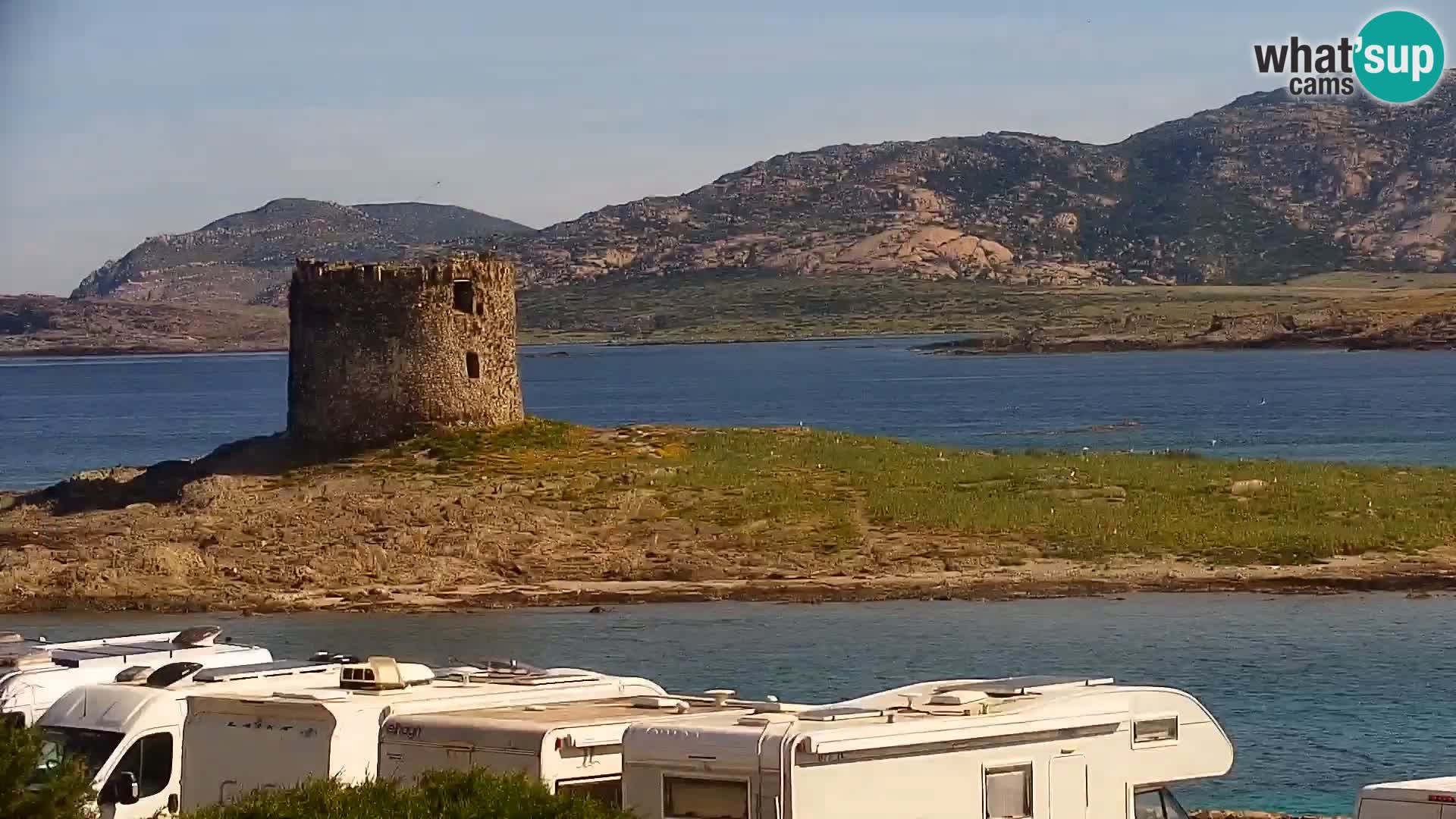 Stintino Web kamera uživo plaža La Pelosa – Sardinija – Italija