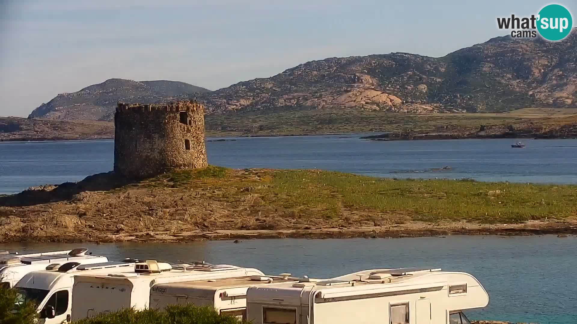 Capo Falcone livecam Stintino – La Pelosa Strand