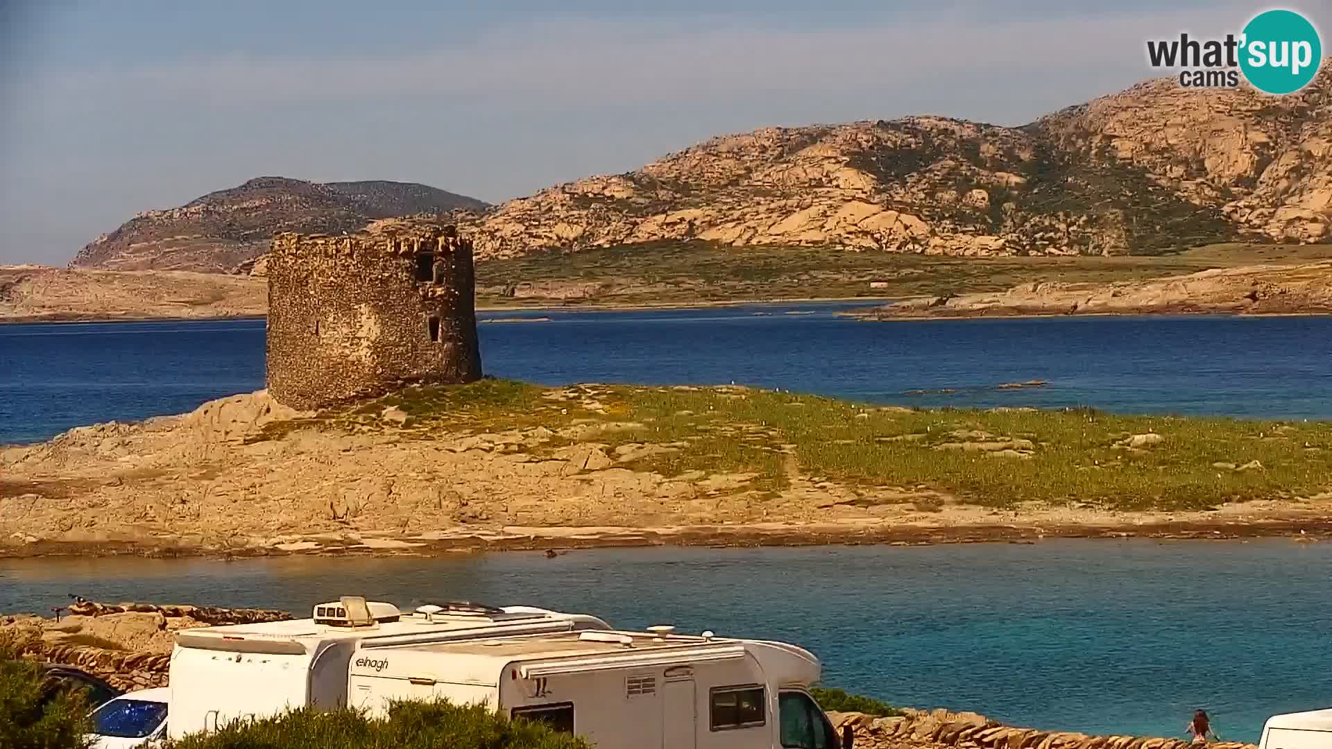 Capo Falcone livecam Stintino – La Pelosa Strand