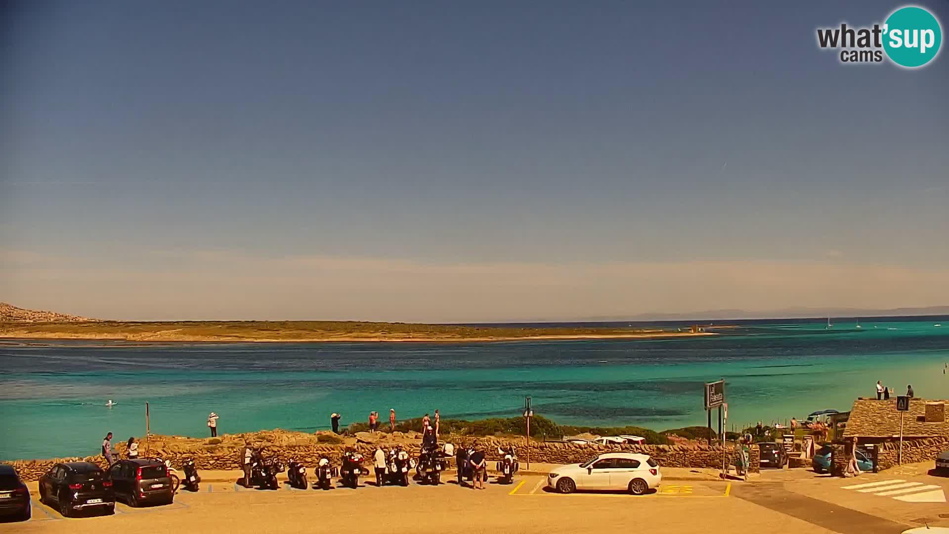 Stintino Web kamera uživo plaža La Pelosa – Sardinija – Italija