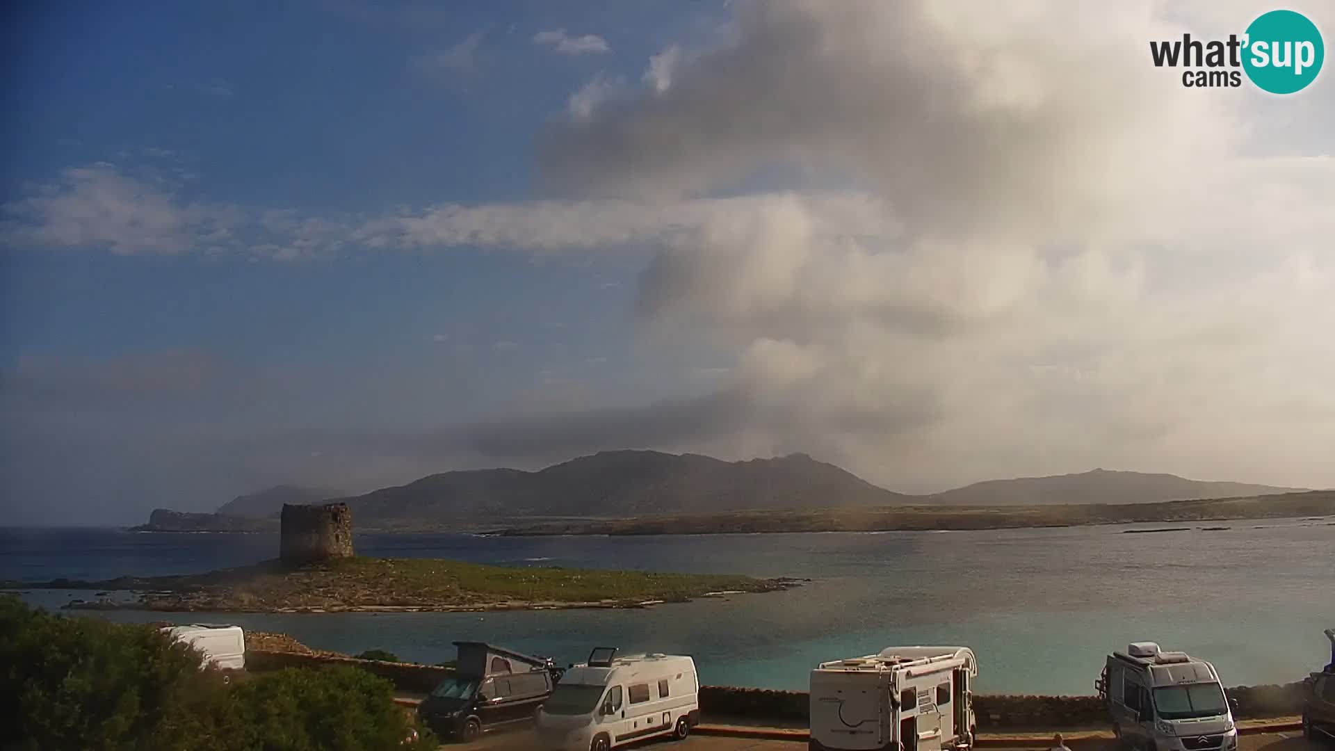 Stintino Web kamera uživo plaža La Pelosa – Sardinija – Italija