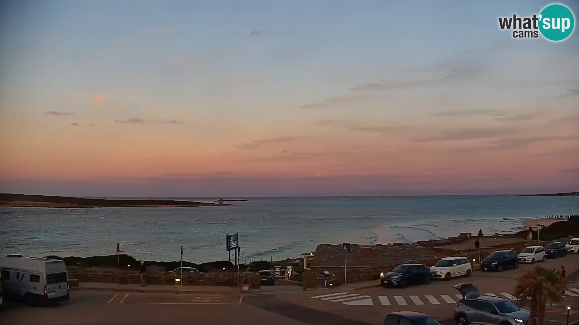 Stintino Spletna kamera v živo Plaža La Pelosa – Sardinija – Italija