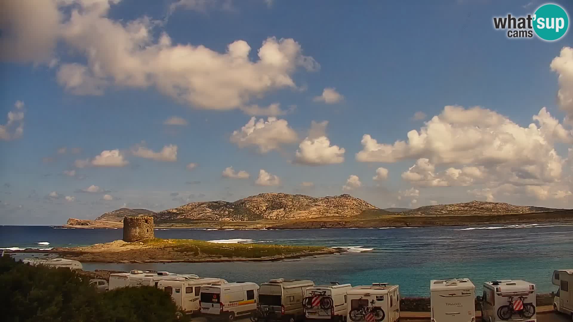 Capo Falcone spletna kamera Stintino – Plaža La Pelosa
