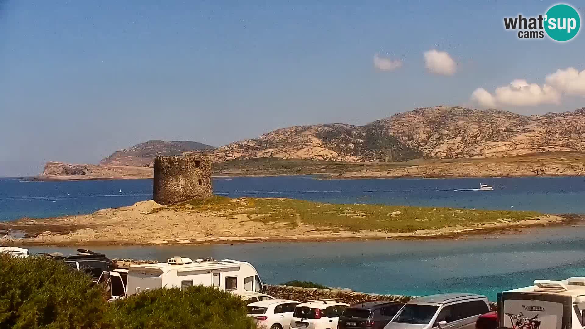 Stintino Webcam en direct Plage de La Pelosa – Sardaigne – Italie