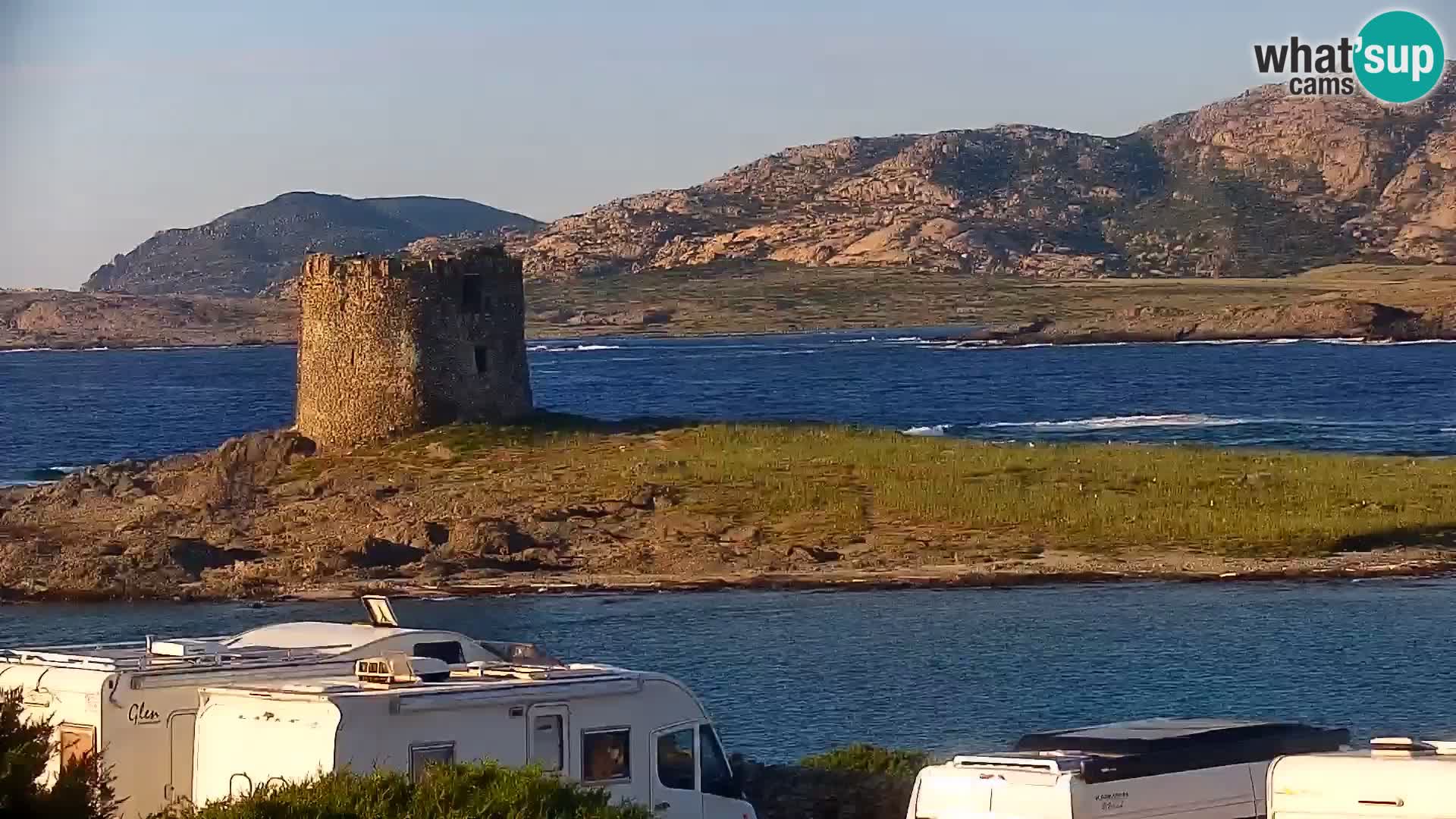 Capo Falcone spletna kamera Stintino – Plaža La Pelosa