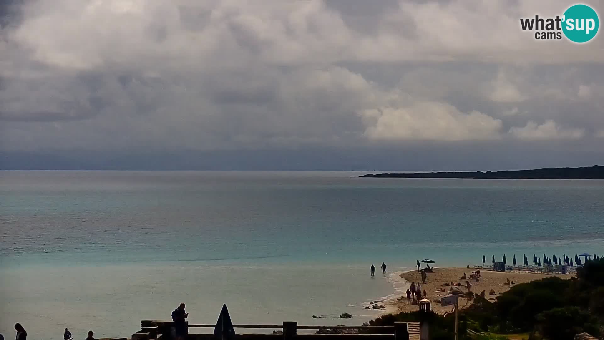 Stintino Spletna kamera v živo Plaža La Pelosa – Sardinija – Italija