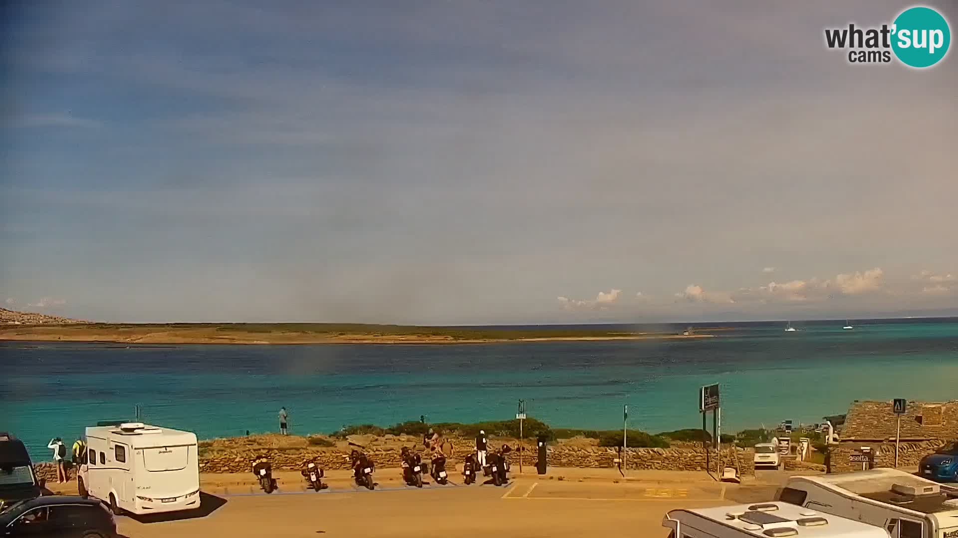 Capo Falcone spletna kamera Stintino – Plaža La Pelosa