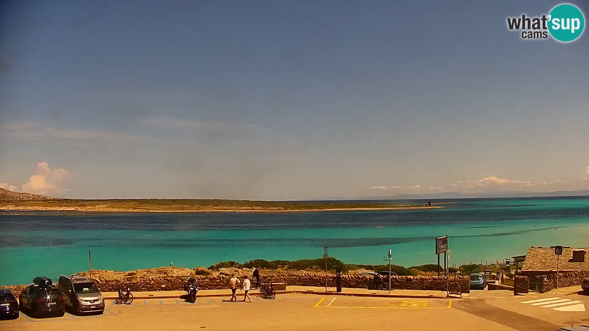 Stintino Web kamera uživo plaža La Pelosa – Sardinija – Italija