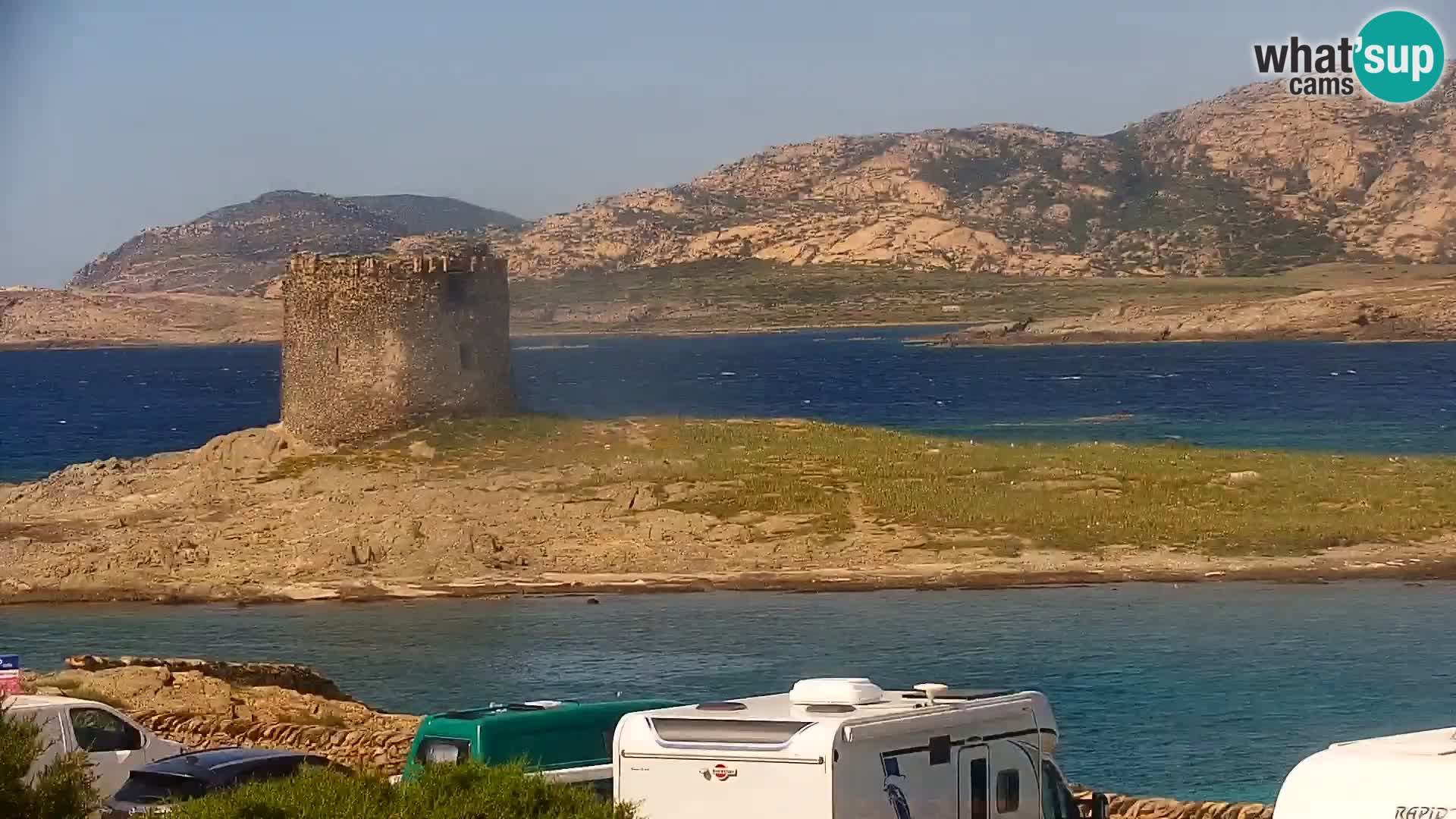 Stintino Web kamera uživo plaža La Pelosa – Sardinija – Italija