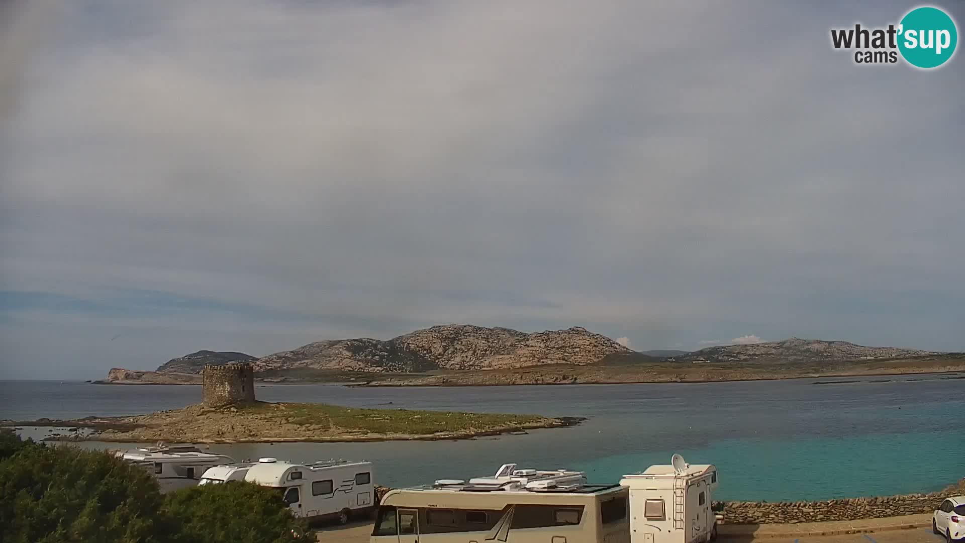 Capo Falcone spletna kamera Stintino – Plaža La Pelosa