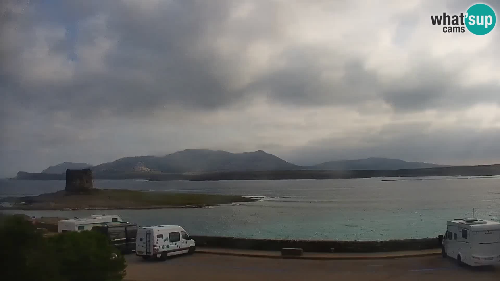Capo Falcone spletna kamera Stintino – Plaža La Pelosa