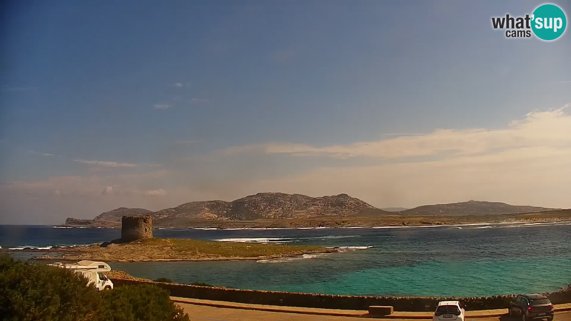 Capo Falcone spletna kamera Stintino – Plaža La Pelosa