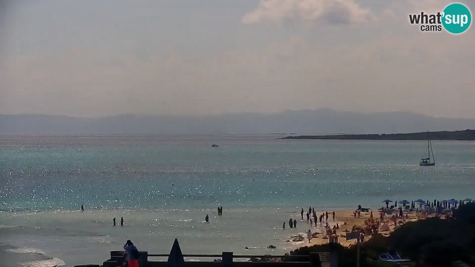Stintino Web kamera uživo plaža La Pelosa – Sardinija – Italija