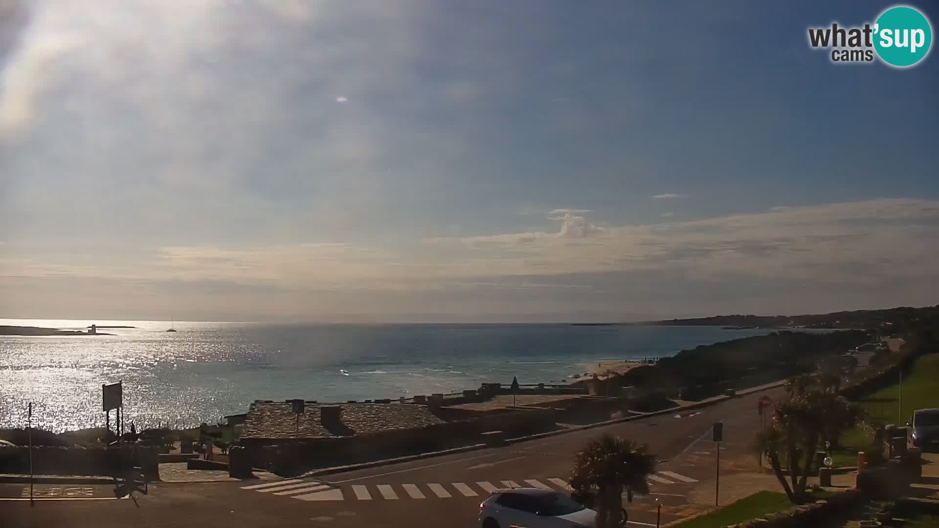 Capo Falcone spletna kamera Stintino – Plaža La Pelosa