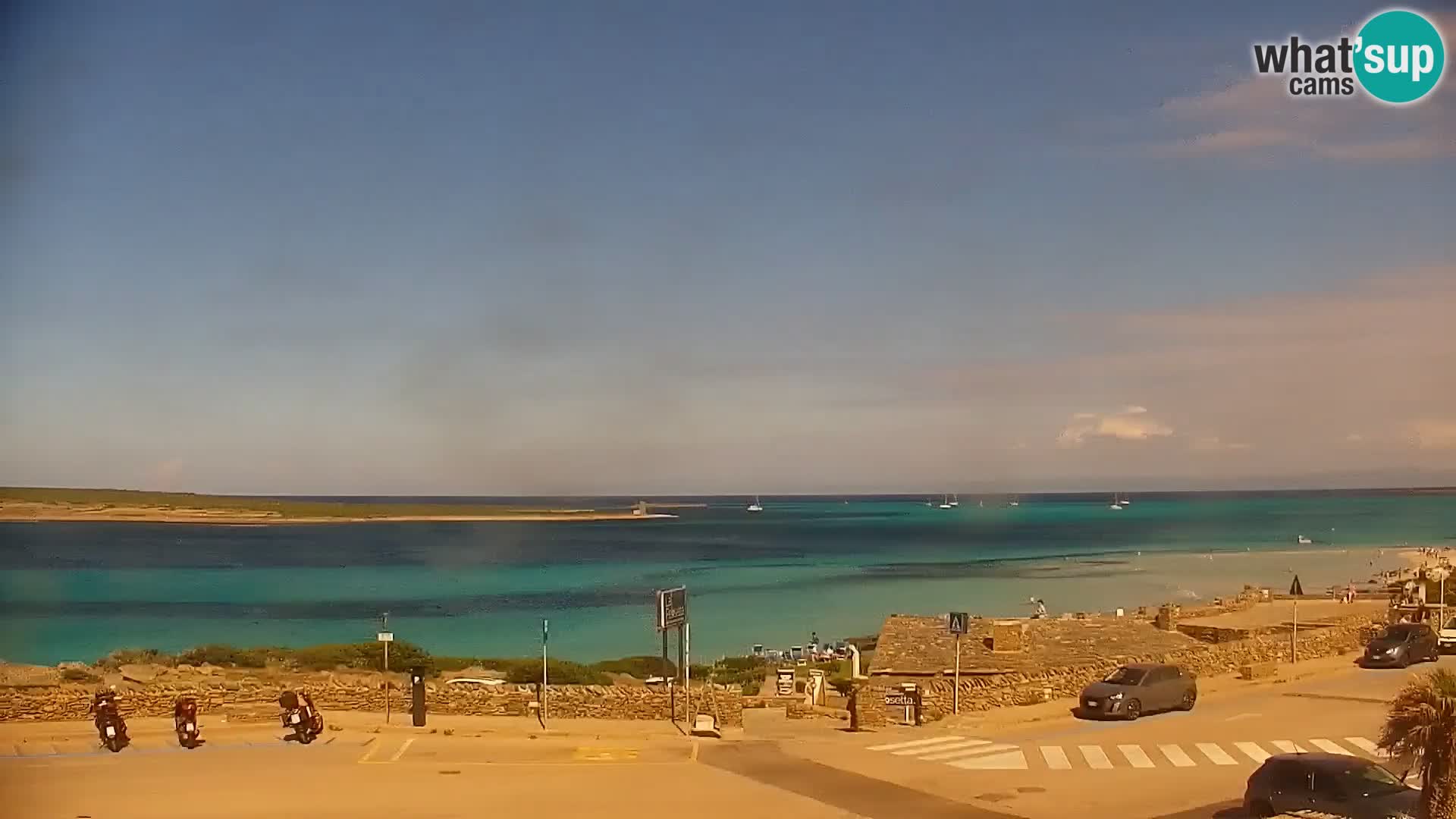 Capo Falcone spletna kamera Stintino – Plaža La Pelosa