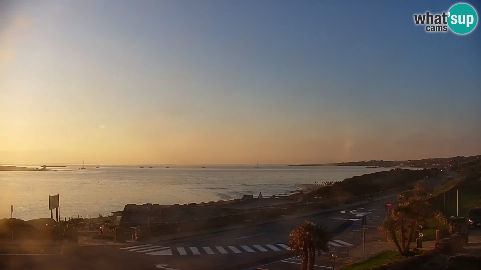 Capo Falcone spletna kamera Stintino – Plaža La Pelosa
