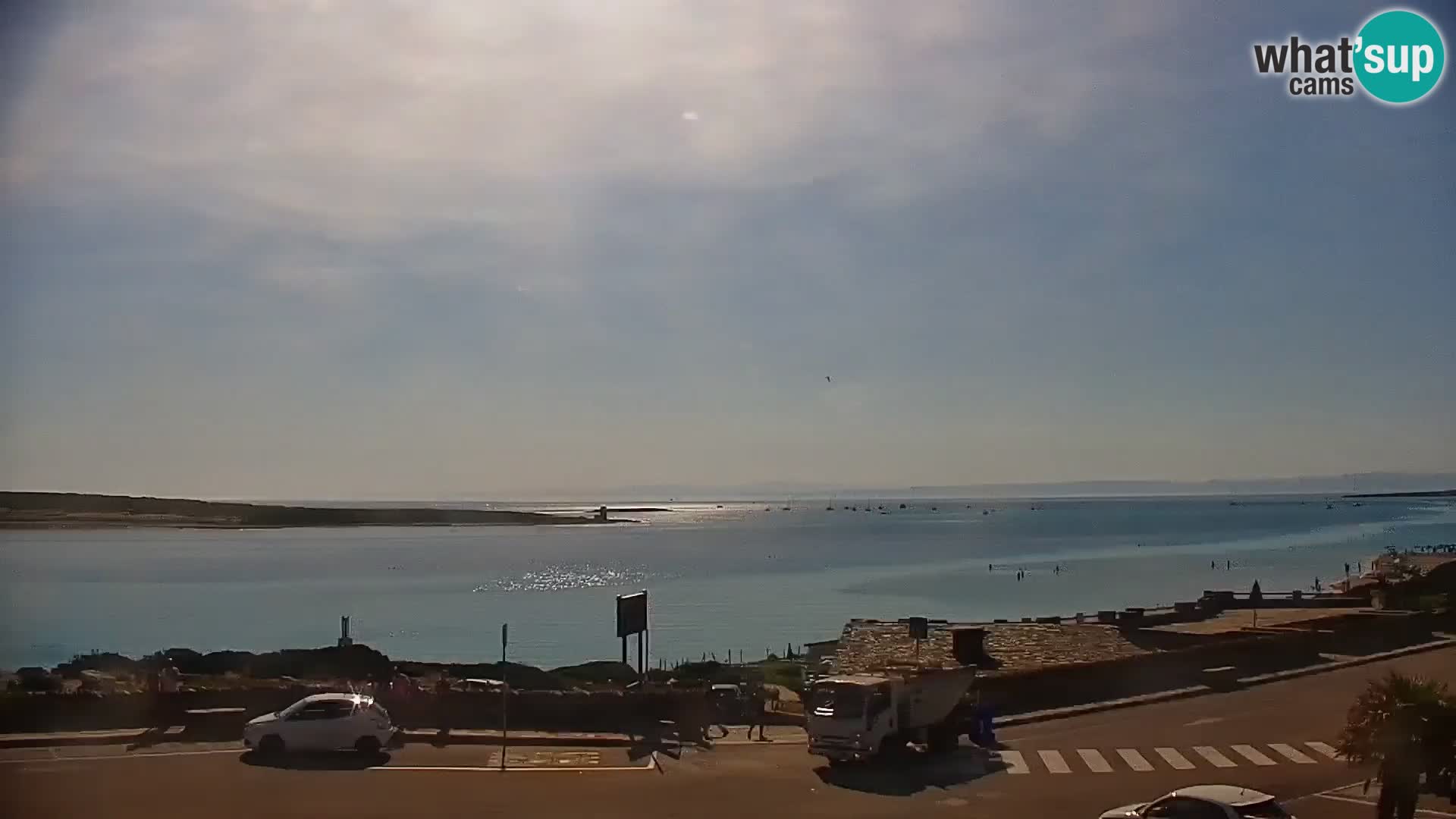 Capo Falcone spletna kamera Stintino – Plaža La Pelosa