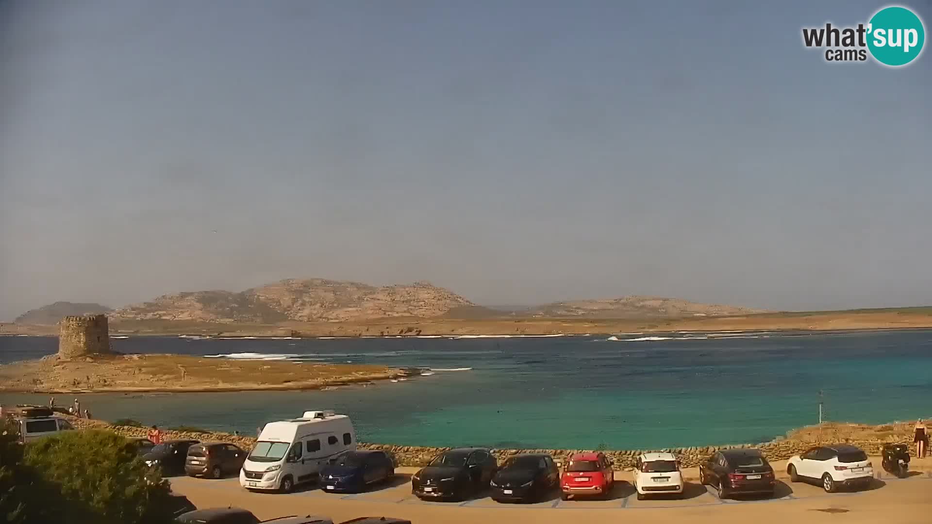 Capo Falcone spletna kamera Stintino – Plaža La Pelosa