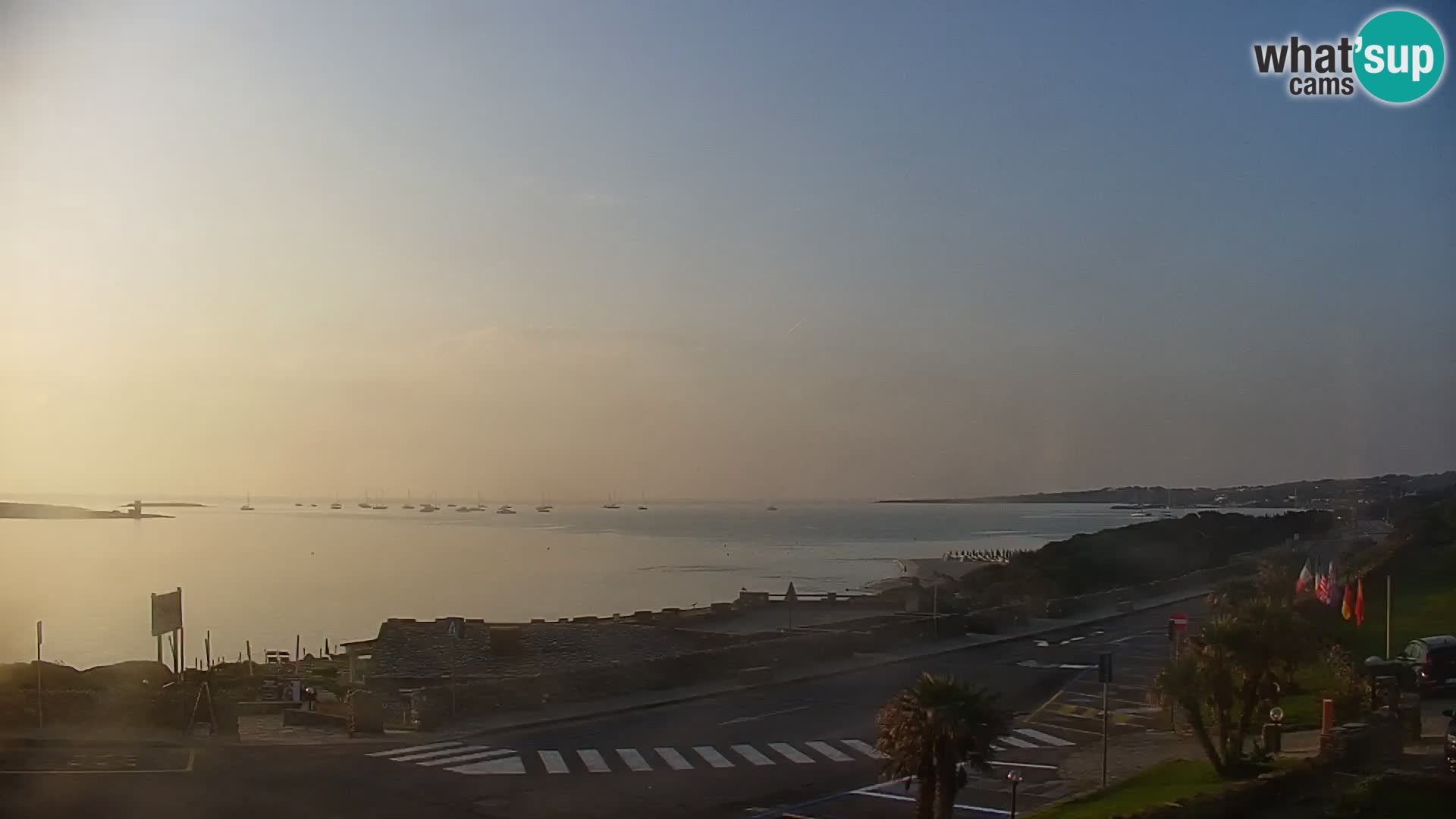 Capo Falcone spletna kamera Stintino – Plaža La Pelosa