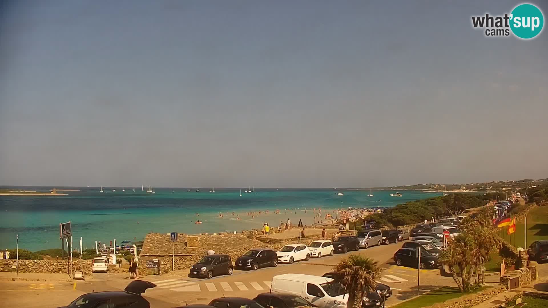 Capo Falcone spletna kamera Stintino – Plaža La Pelosa
