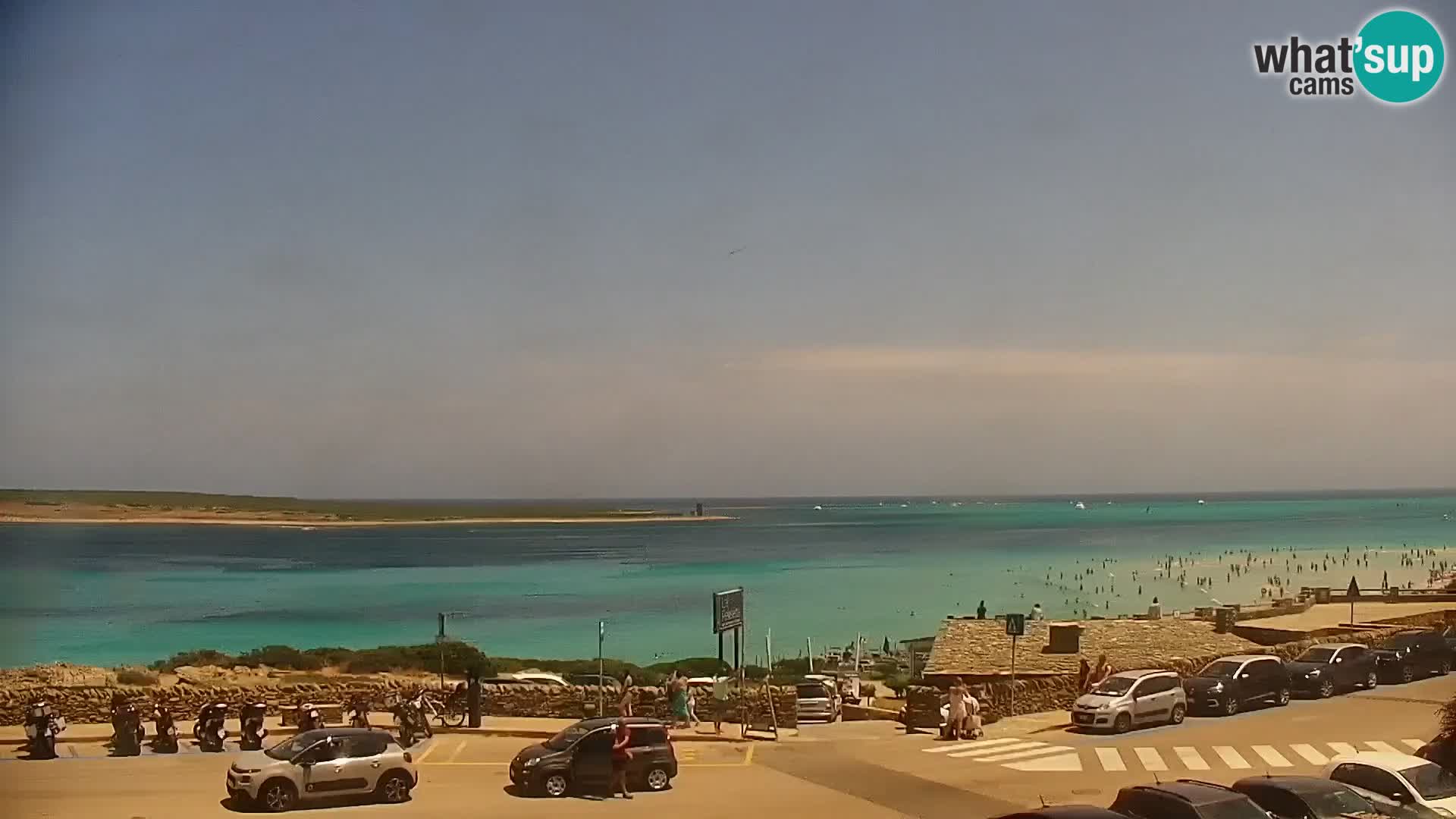 Stintino Web kamera uživo plaža La Pelosa – Sardinija – Italija