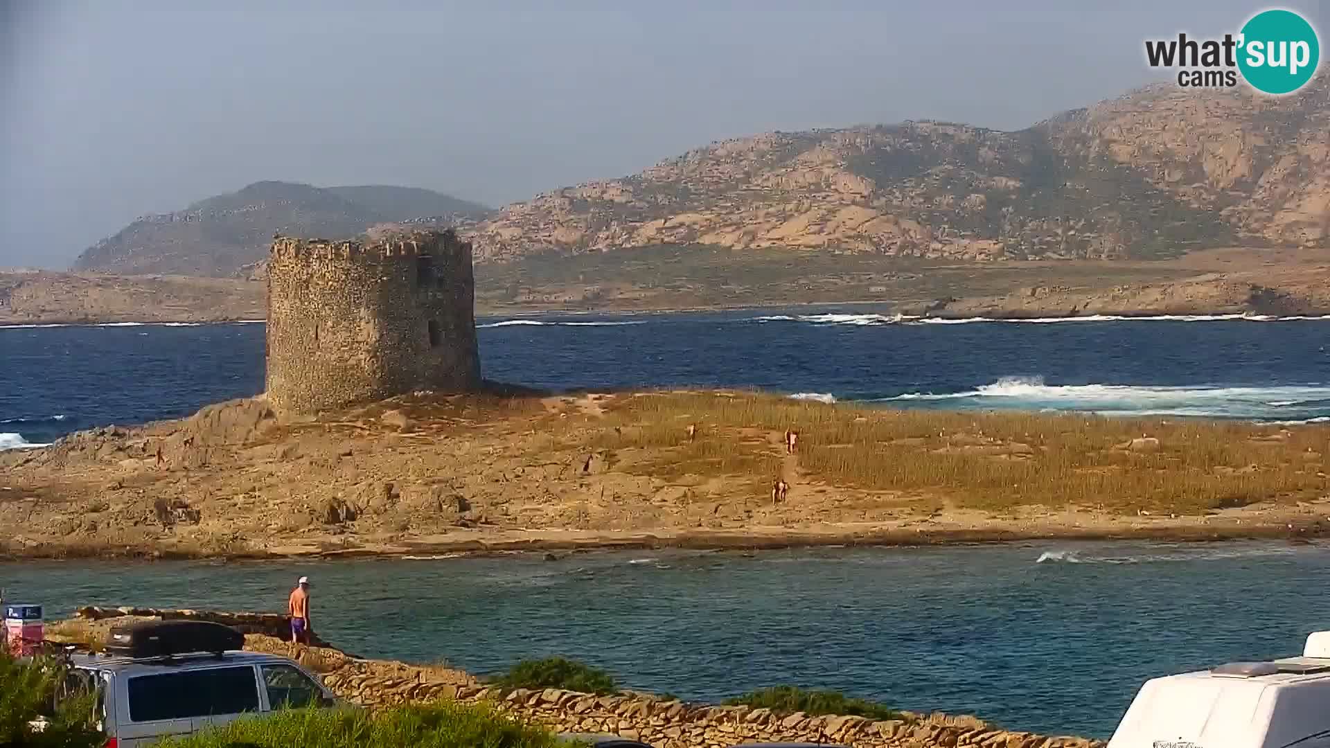 Capo Falcone spletna kamera Stintino – Plaža La Pelosa