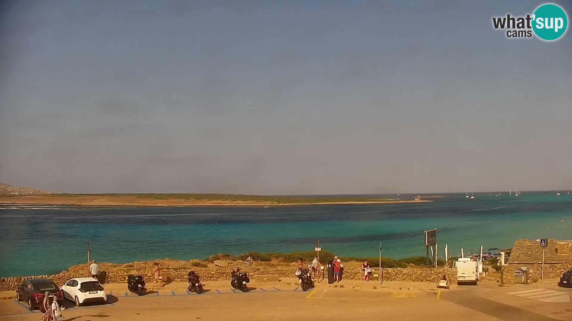 Capo Falcone spletna kamera Stintino – Plaža La Pelosa