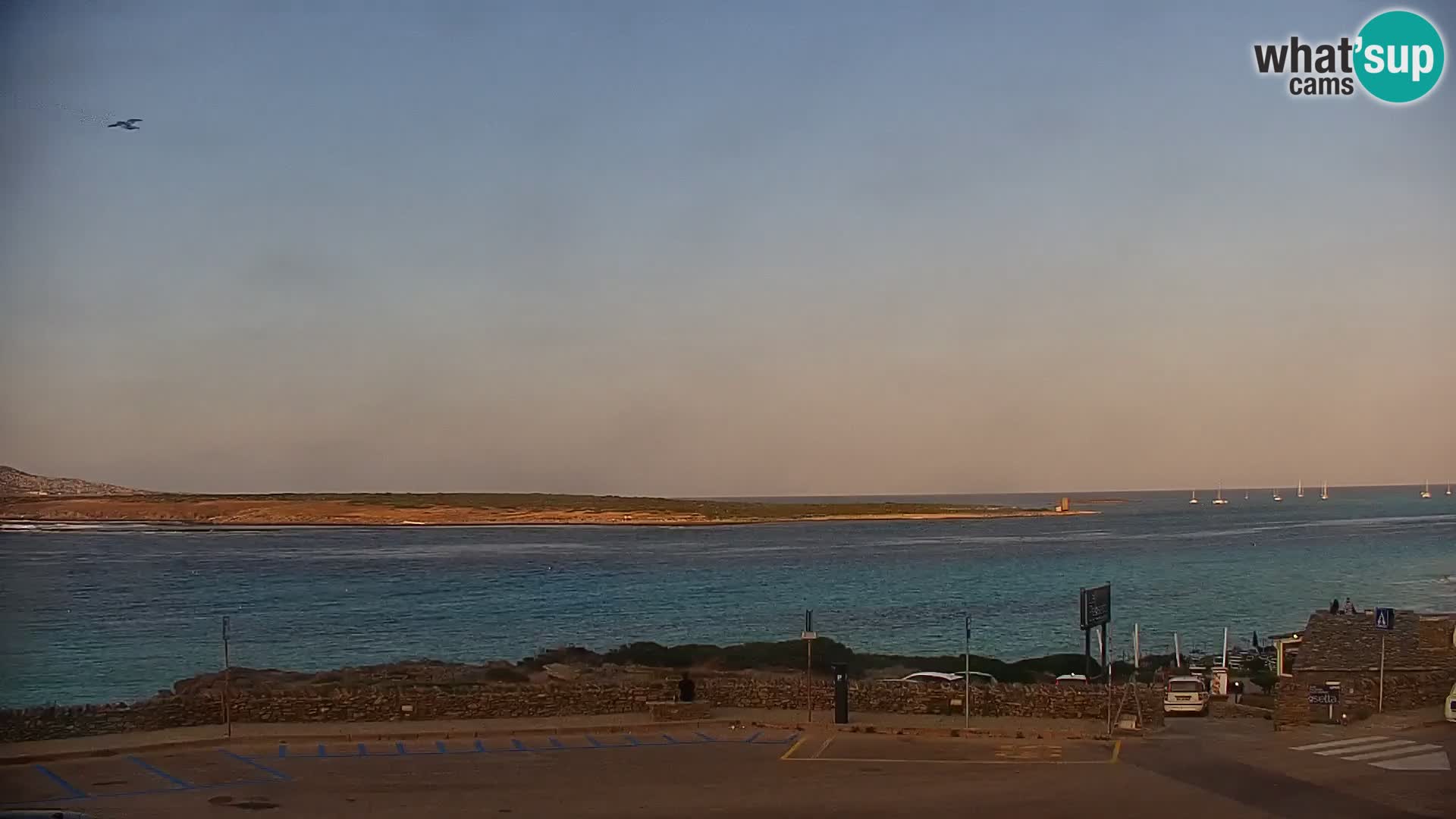 Capo Falcone spletna kamera Stintino – Plaža La Pelosa