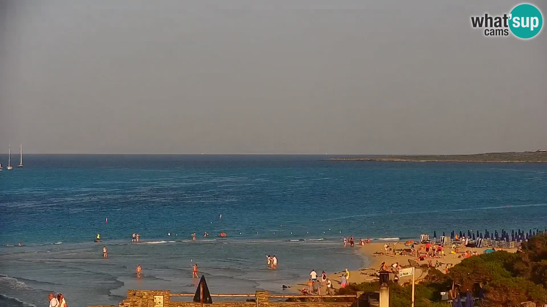 Capo Falcone livecam Stintino – La Pelosa Strand