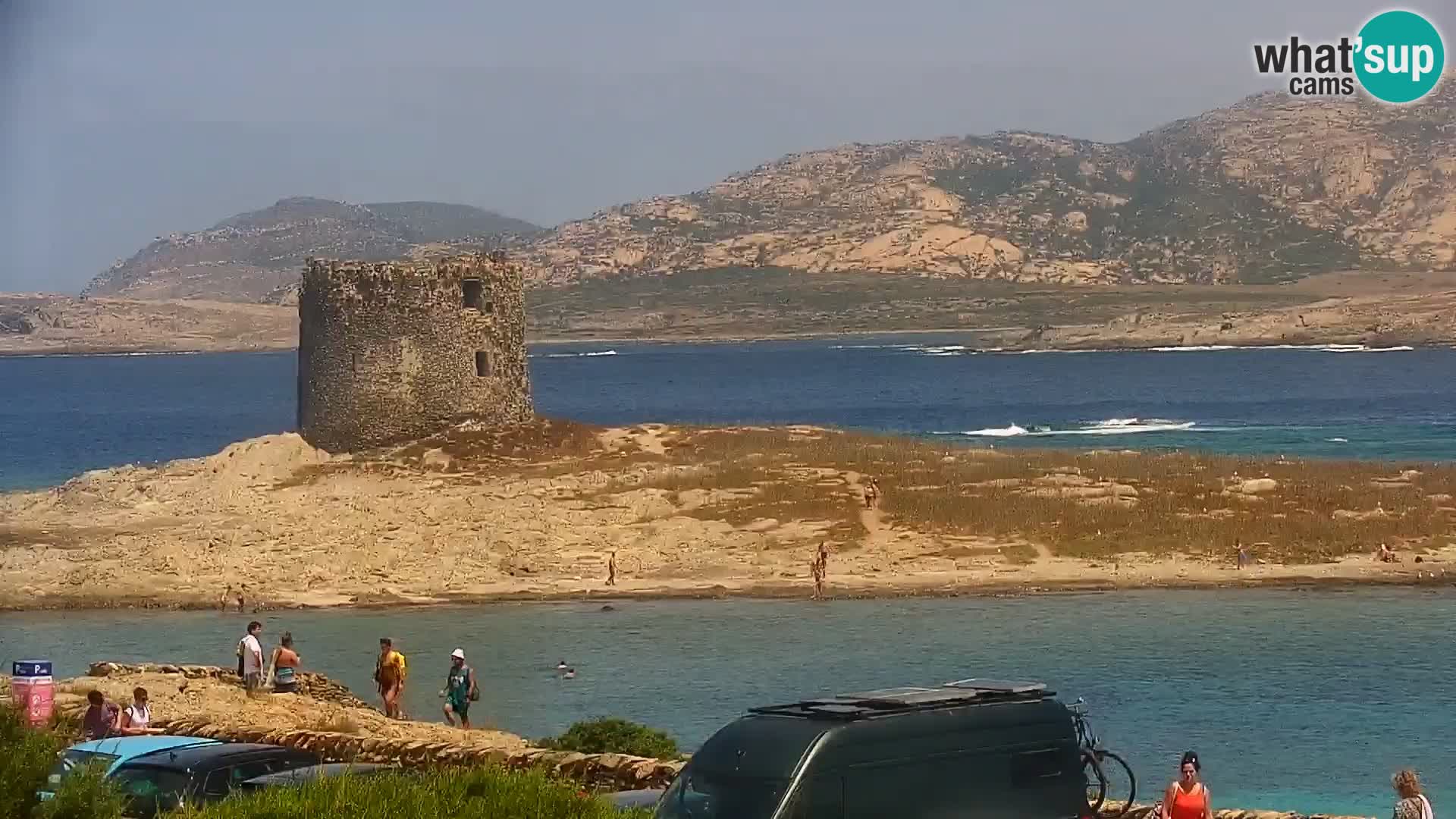 Stintino Web kamera uživo plaža La Pelosa – Sardinija – Italija