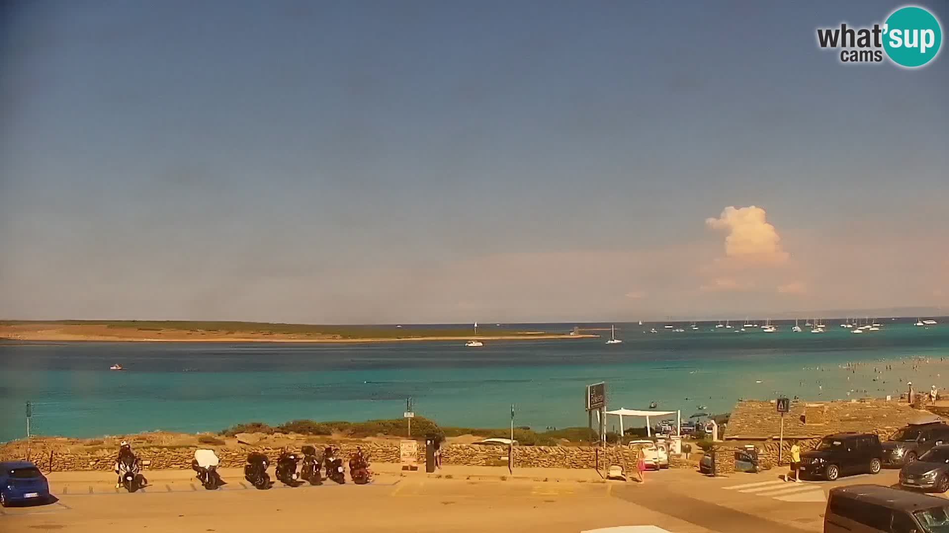 Stintino Cámara web en vivo Playa de La Pelosa – Cerdeña – Italia